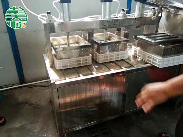 焦作（zuò）豆製品加工設備生產豆製品現場